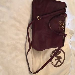 Michael Kors burgundy handbag